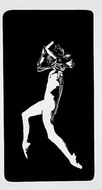 Youri Messen-Jaschin  'Danse V', created in 1978, Original Bas Relief.