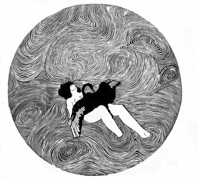 Artist Youri Messen-Jaschin. 'Leda' Artwork Image, Created in 1978, Original Bas Relief. #art #artist