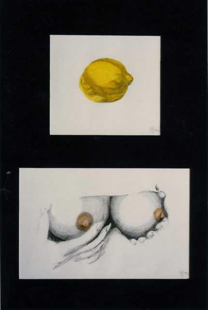Artist Youri Messen-Jaschin. 'Lemon' Artwork Image, Created in 1990, Original Bas Relief. #art #artist