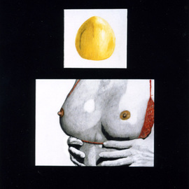 Youri Messen-jaschin: 'Melon Peer', 1990 Pencil Drawing, Erotic. Artist Description: A(r) by 1990 Prolitteris Postfach CH. - 8033 Zurich A(c) by 1990 Youri Messen- Jaschin Switzerland ...