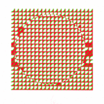Youri Messen-jaschin: 'Moving II', 1997 Tempera Painting, Optical. Gouache on paperKinetic ArtA(r) 1997. by ProLitteris, Po. Box CH- 8033 Zurich / A(c) 1997 by Youri Messen- Jaschin Switzerland ...