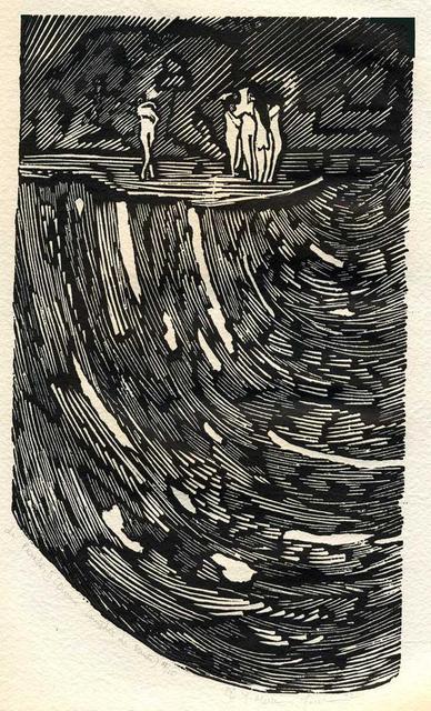 Artist Youri Messen-Jaschin. 'Paradis II' Artwork Image, Created in 1972, Original Bas Relief. #art #artist