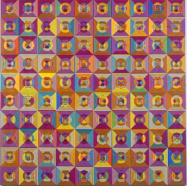 Artist Youri Messen-Jaschin. 'Square III' Artwork Image, Created in 2003, Original Bas Relief. #art #artist