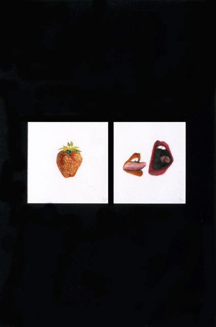 Youri Messen-Jaschin  'Straw Berry', created in 1990, Original Bas Relief.