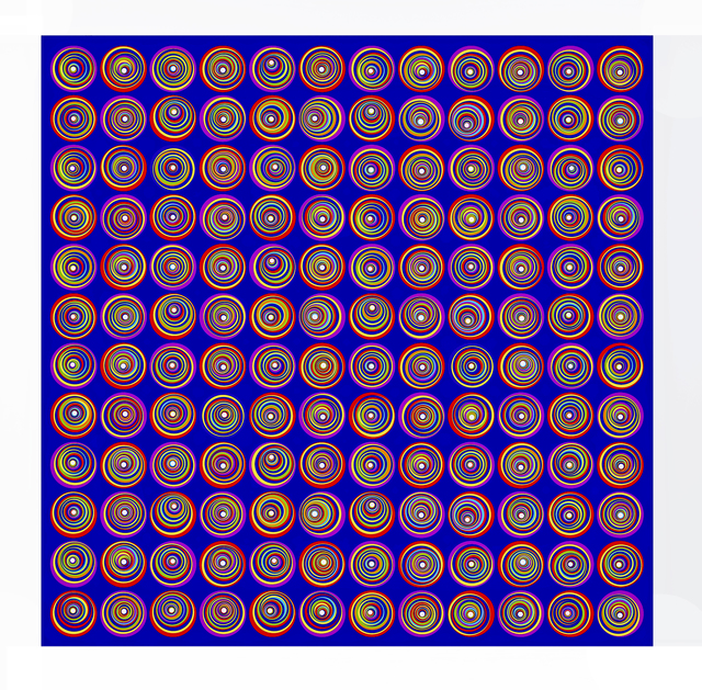 Youri Messen-Jaschin  'Variation On Z N Spin Model', created in 2021, Original Bas Relief.