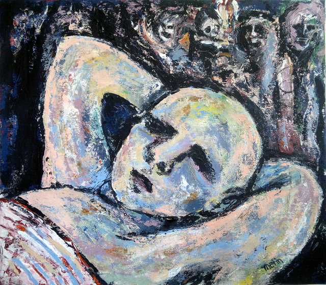 Metin Topa  'Nightmare', created in 2012, Original Painting Acrylic.