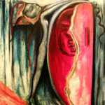 Eduardo Diaz: 'Background', 2004 Oil Painting, Political. 