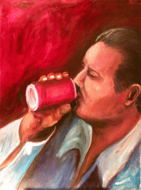 Eduardo Diaz  'Drink', created in 2006, Original Pastel.