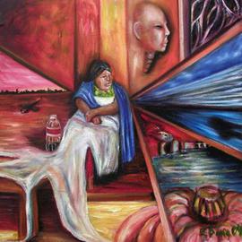Eduardo Diaz: 'Global', 2004 Oil Painting, Culture. 
