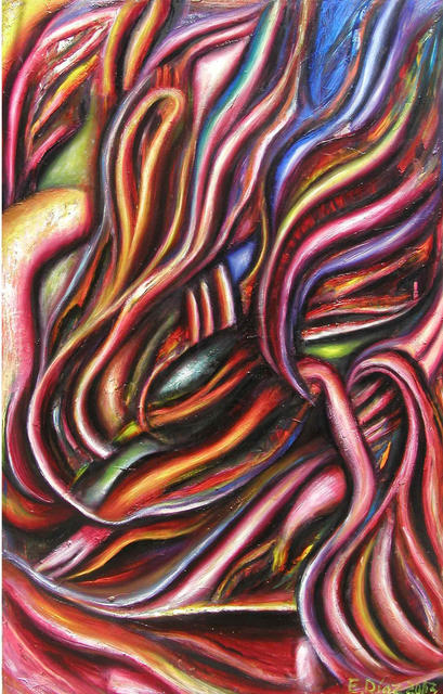 Eduardo Diaz  'Penetration', created in 2003, Original Pastel.