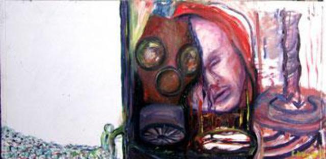 Artist Eduardo Diaz. 'Polution' Artwork Image, Created in 2004, Original Pastel. #art #artist