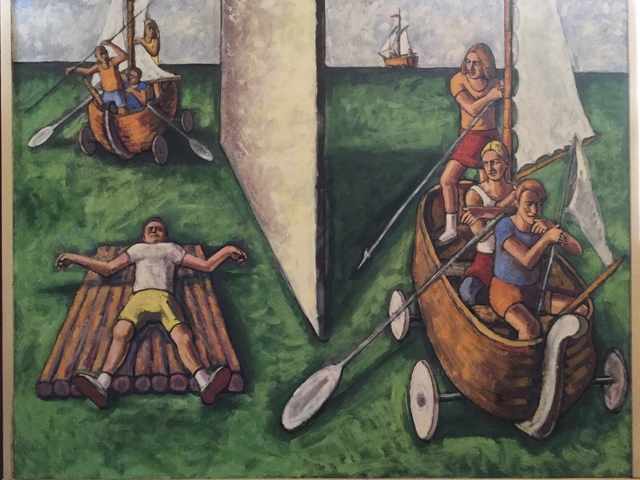 Artist Michael Fornadley. 'Boat People 2' Artwork Image, Created in 2020, Original Painting Other. #art #artist