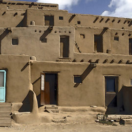 Taos Pueblo By Marcia Geier