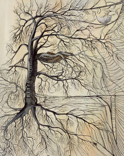 Artist Michael Rusch. 'Family Tree Primary Original' Artwork Image, Created in 2003, Original Printmaking Giclee. #art #artist
