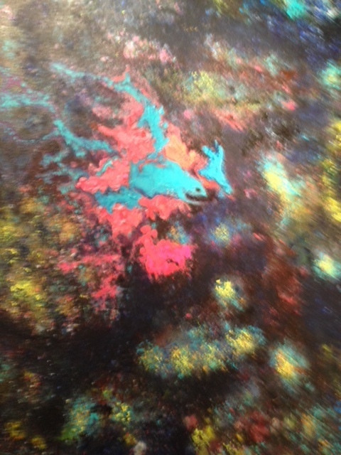 Michael Schaffer  'Cosmic Fish', created in 2010, Original Painting Oil.