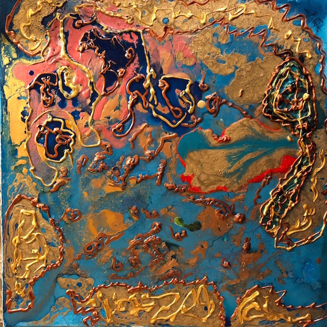 Michael Schaffer  'Golden Island', created in 2018, Original Painting Oil.