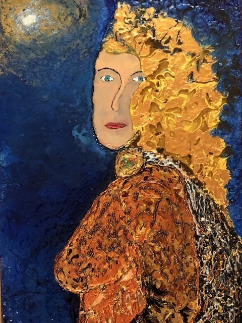 Michael Schaffer  'My Lady', created in 2018, Original Painting Oil.