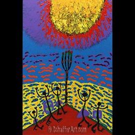 Michael Schaffer: 'Then There Was Light', 1998 Acrylic Painting, Abstract. Artist Description:  A celebration of life.   ...