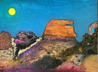 Michael Schaffer: 'high desert', 2023 Mixed Media, Abstract Landscape. Last month, I visited Joshua Tree in Southern California.  It was quite inspiring.  The rock formations and the blue sky was really quite amazing.  A great inspiration for an abstract landscape. ...