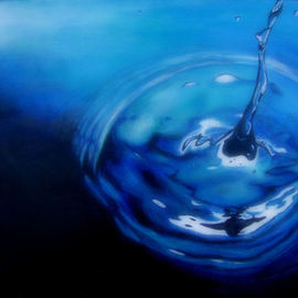 Michelle Iglesias: 'Water Pour', 2007 Acrylic Painting, Representational. 