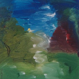 Michael Puya: 'A Ravine Of Yangtse', 2002 Other Painting, Healing. 