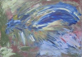 Michael Puya: 'Blauer Fruehling', 2003 Acrylic Painting, Inspirational. 