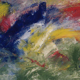 Michael Puya: 'Blue Crash', 2003 Acrylic Painting, Visionary. 