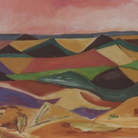 Michael Puya: 'Remembrance of Morocco', 2002 Other Painting, Landscape. 