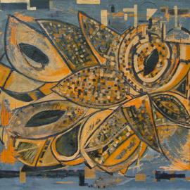 Michael Puya: 'The Providence ', 2001 Acrylic Painting, Inspirational. Artist Description: Subtitle: Die Vorsehung - Hommage an Gustav Klimt....