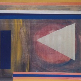 Michael Puya: 'The Triangle', 2002 Acrylic Painting, Abstract. 