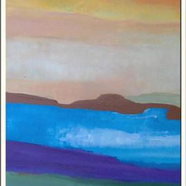 Michael Puya: 'Un toque azul para equilibrar', 2006 Acrylic Painting, Meditation. 