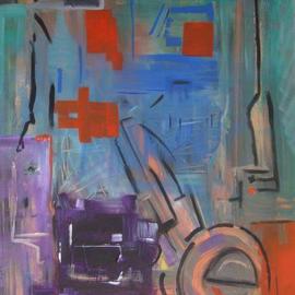 Michael Puya: 'outsider artvision 01', 2011 Acrylic Painting, Abstract. Artist Description:   50x70 cm.                   ...