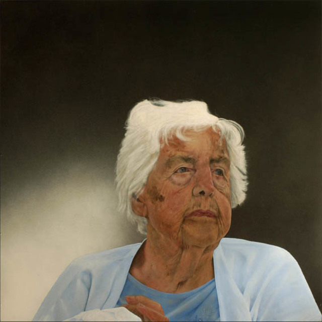 Woman With White Hair Oil Painting By Mikael Hansen | absolutearts.com