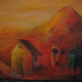 Sinisa Mihajlovic: 'from  the red mountain  ', 2013 Oil Painting, Life. Artist Description:  oil on canvas2012...