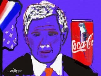 Tom Miller: 'Coke and Bush', 2004 Computer Art, Americana. An American Classic! ...