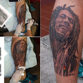 Bob Marley tattoo By Minh Hang