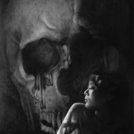 Nude with skull By Minh Hang