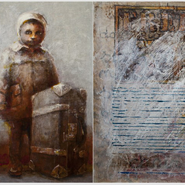 Mirek Antoniewicz: 'Im here', 2011 Oil Painting, Figurative. 
