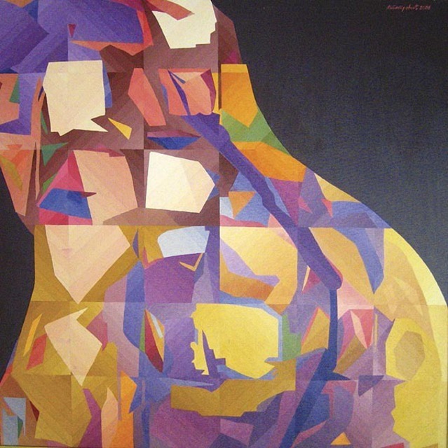 Artist Miodrag Misko Petrovic. 'Aphrodite 3' Artwork Image, Created in 2005, Original Mosaic. #art #artist
