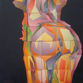 Miodrag Misko Petrovic: 'Aphrodite 9', 2006 Oil Painting, nudes. 