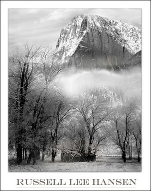 Russell Hansen: 'Longs Peak In Winter', 2006 Black and White Photograph, Mountains.  Longs Peak, Rocky Mountain National ParkColorado  Poster can have the name of the artist on the bottom . . . or not ...