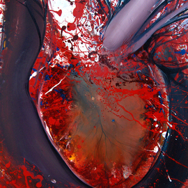 Mladen Stankovic: 'untitled 2', 2015 Oil Painting, Meditation. Artist Description:             oil in canvas, heart, viens, artery          ...
