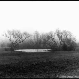 Martha Johnson: 'Fog in Lancaster County', 1990 Black and White Photograph, Landscape. 