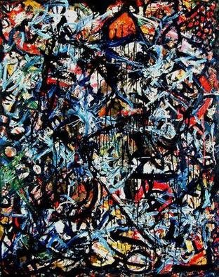 Michael Leyton: 'Dark Castle', 1993 Assemblage, Abstract. 