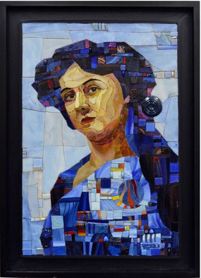 Mohamed Omran: 'lily', 2017 Mosaic, People. figurative mosaics...
