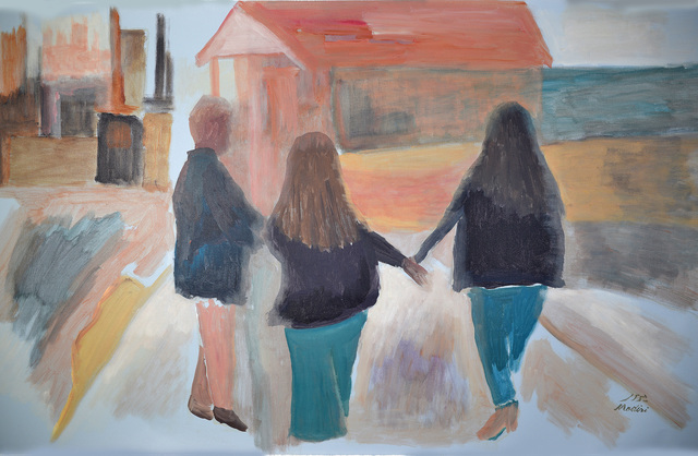 Mohsen Modiri  'Friends 2', created in 2021, Original Painting Acrylic.