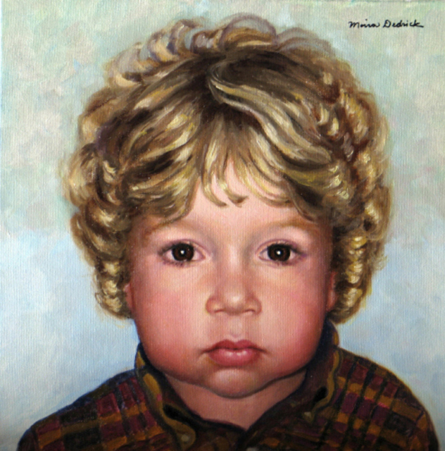 Moira Dedrick  'Portrait Of Benjamin', created in 2007, Original Painting Oil.