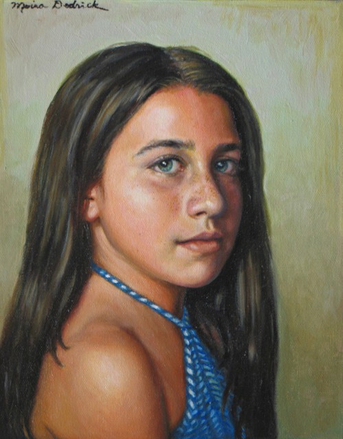 Moira Dedrick  'Portrait Of Taylor', created in 2007, Original Painting Oil.