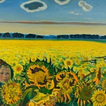 Field of sunflowers By Moesey Li