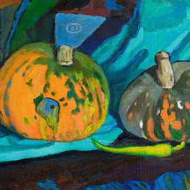 Pumpkins and peppers By Moesey Li